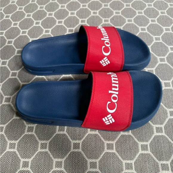 EUC Columbia Red and Blue Slide Sandals Waterproof Casual - Picture 2 of 8